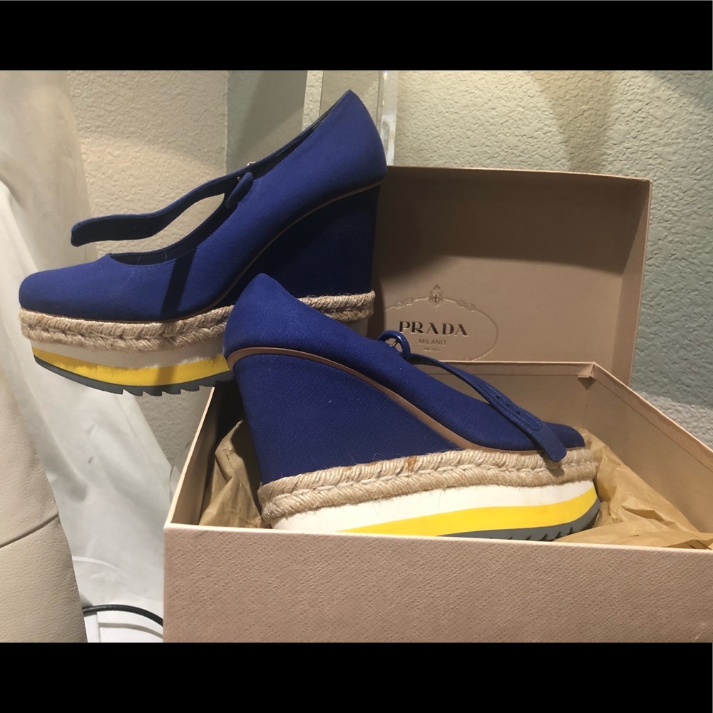 Prada platform heels